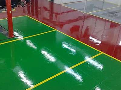 Serviço de pintura de chão com tinta epóxi Serviço de pintura de chão com tinta epóxi